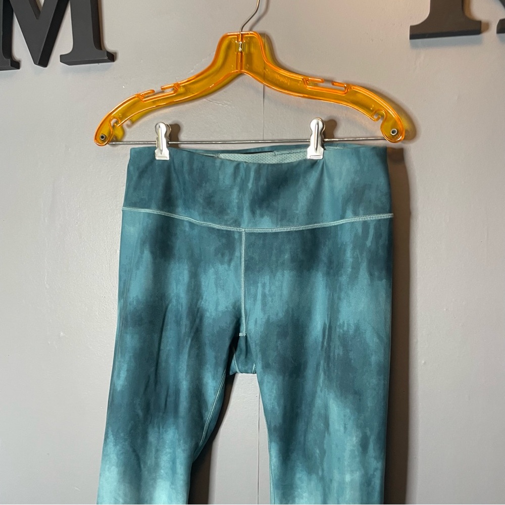 Calia Teal Tie-Dye Cropped Leggings size large - Picture 2 of 12